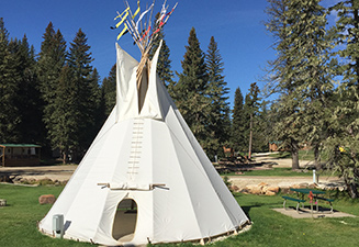 Tipi Rental Creekside Campground