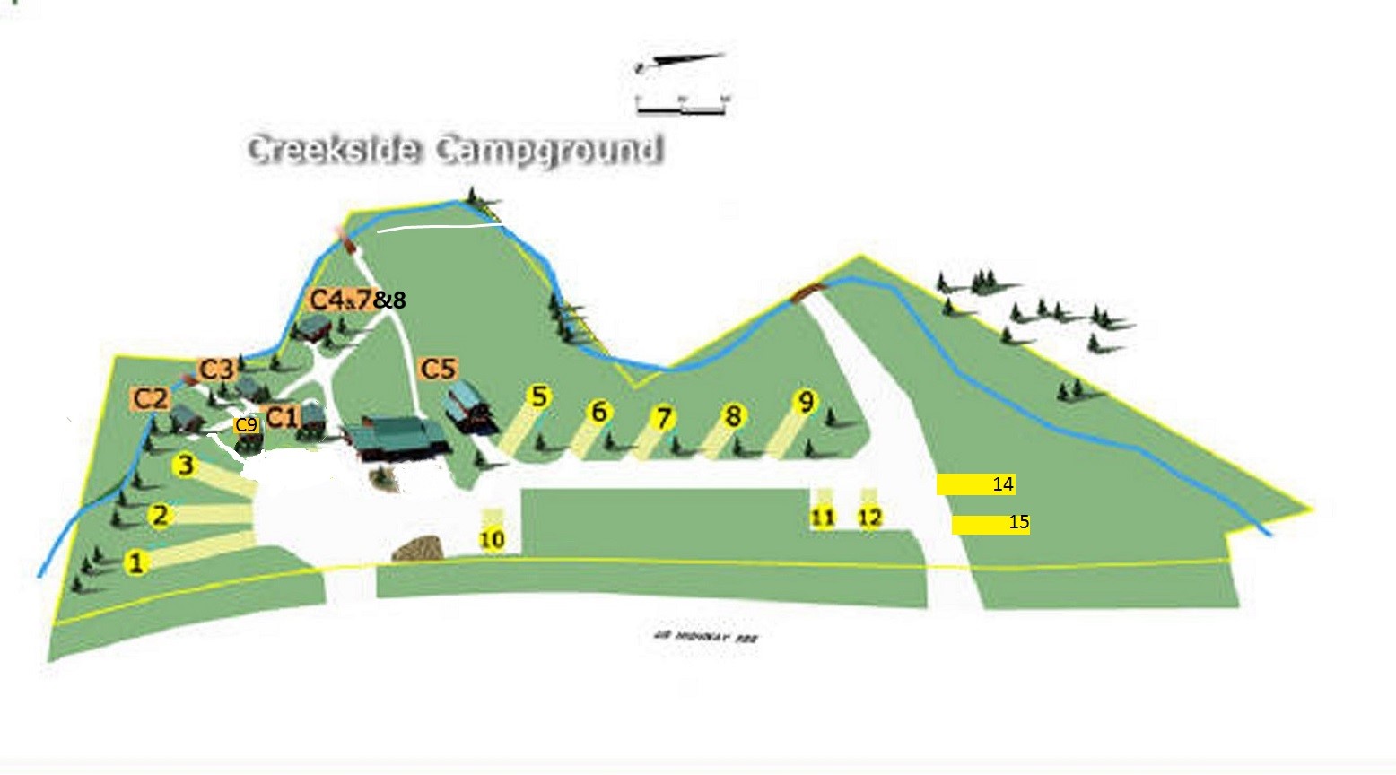 Creekside Campground Rental Space