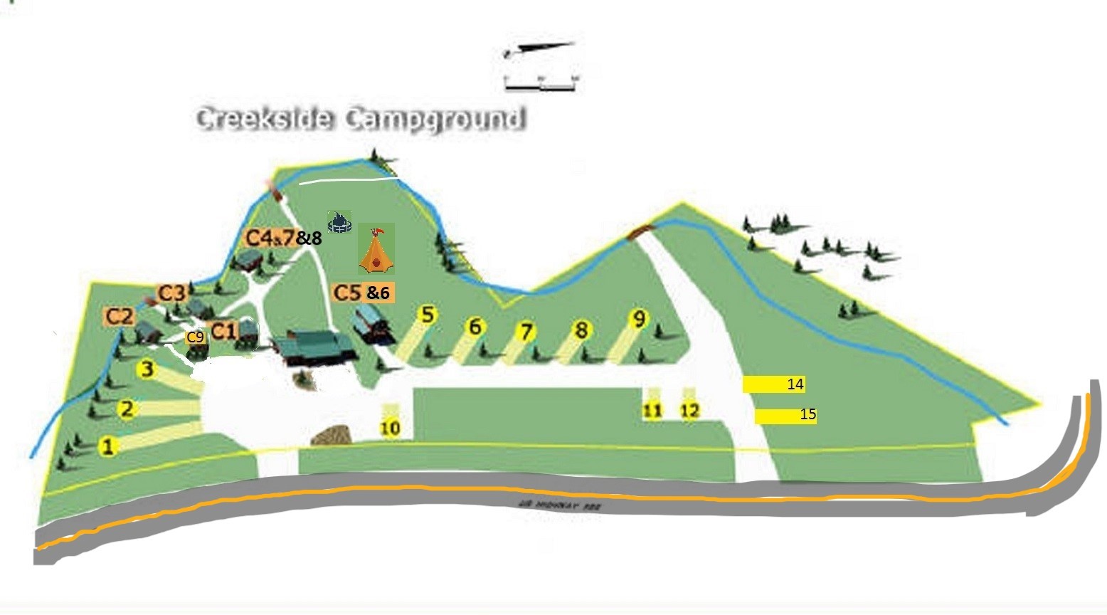 Creekside Campground Rental Space